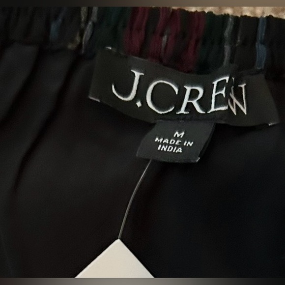 NWT J.Crew Gwen Lined Knee Length Plaid Layered Slip Skirt in Crinkle Chiffon - Picture 10 of 15